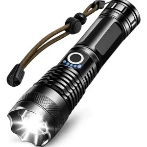 Lanterna Tática Militar LED Recarregável USB Alta Potência
