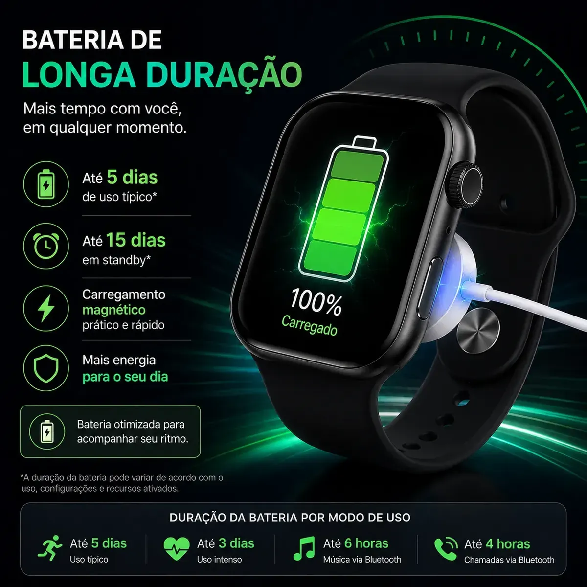 Smartwatch W10 Pro X Série 10 Amoled Gps Nfc 46mm - Imagem 5