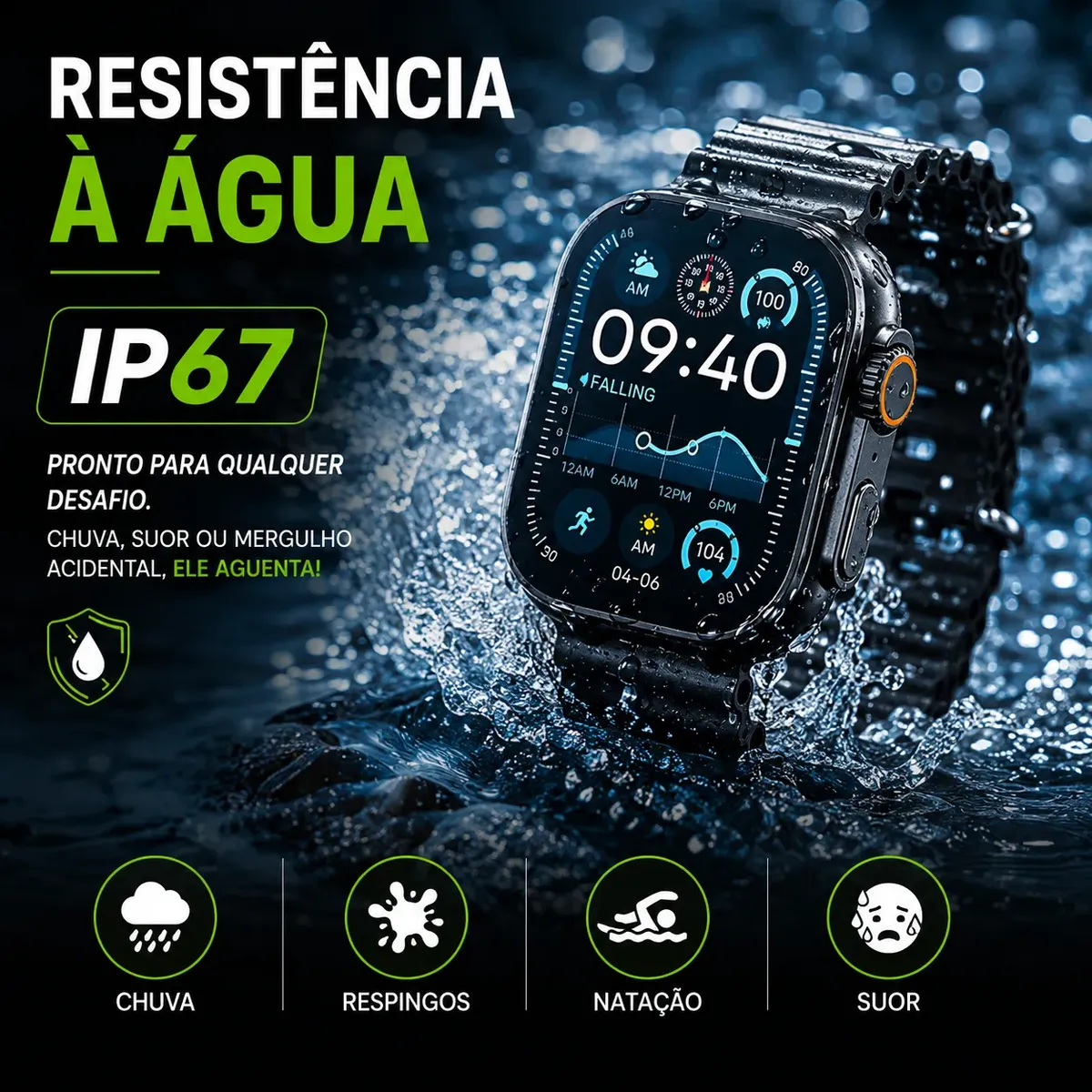 Relógio Smartwatch Ultra 4 Plus Whatsapp Chatgpt Nfc - Imagem 8