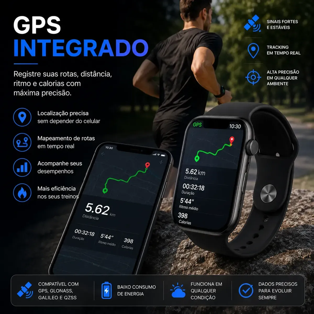 Smartwatch W10 Pro X Série 10 Amoled Gps Nfc 46mm - Imagem 4