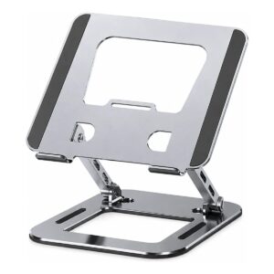 Suporte Para Notebook Em Metal Ajustável Ergonômico Dobrável