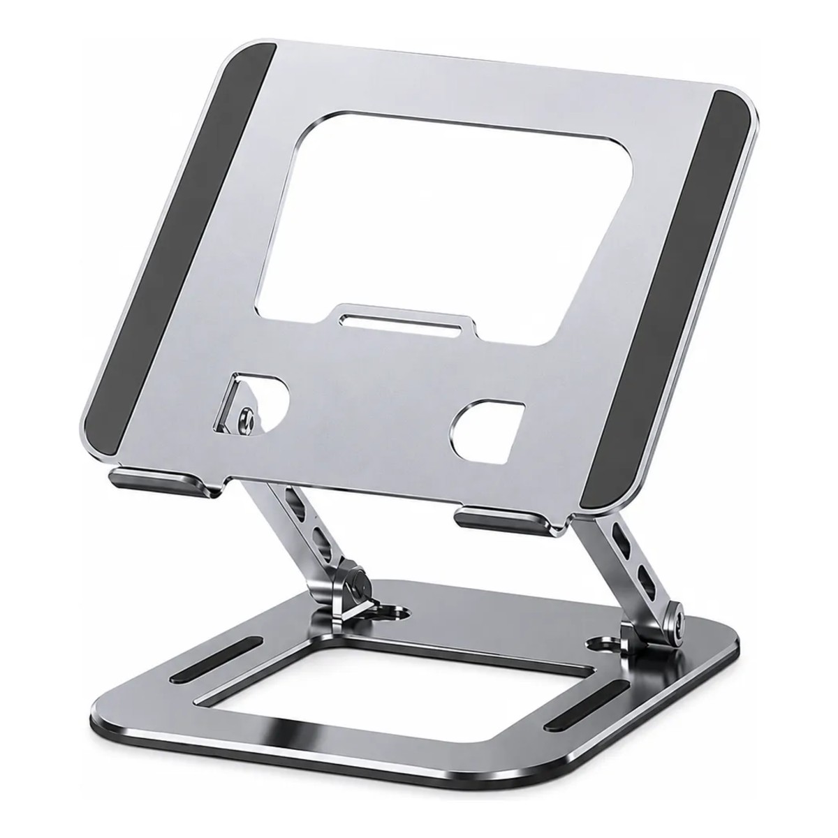 Suporte Para Notebook Em Metal Ajustável Ergonômico Dobrável