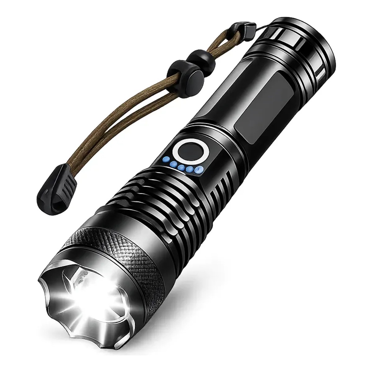 Lanterna Tática Militar LED Recarregável USB Alta Potência