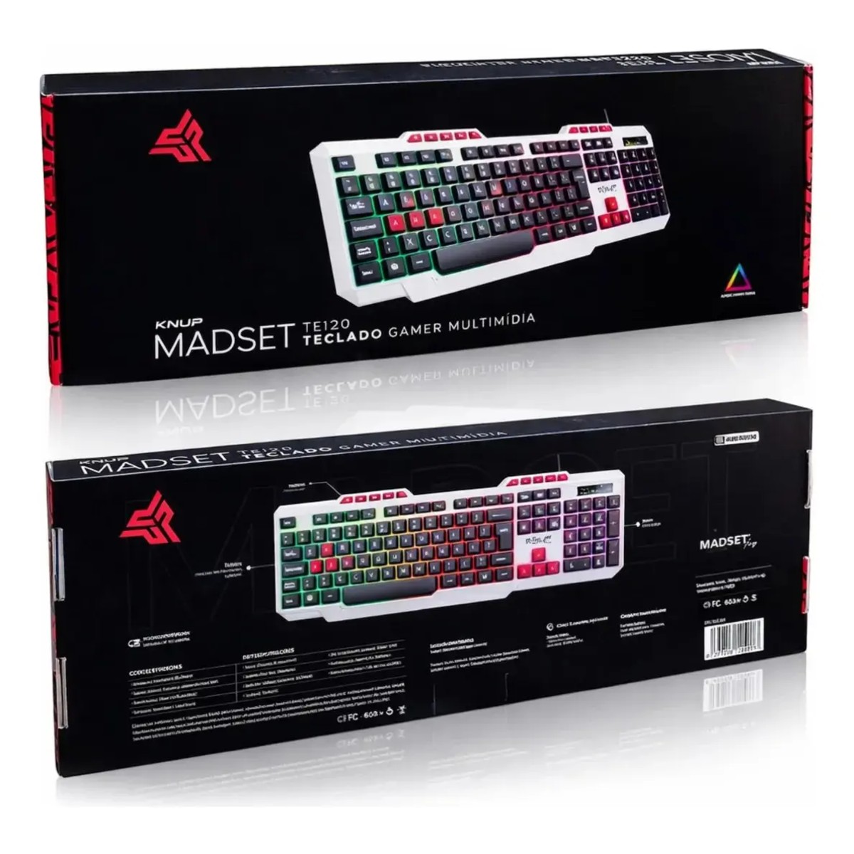 Teclado Gamer Knup TE120 USB RGB ABNT2 - Imagem 3